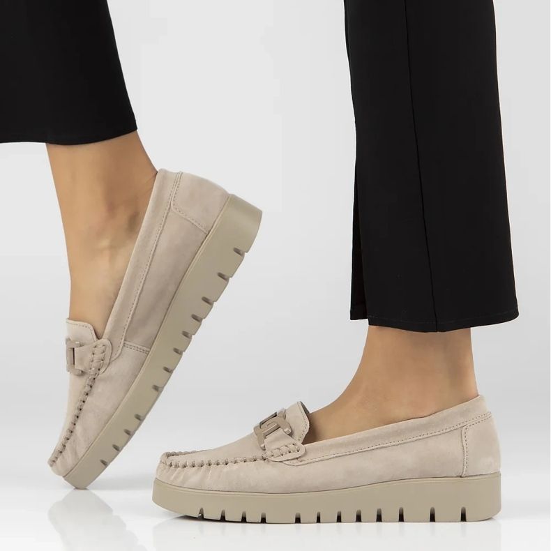 Filippo DP3334/24 Be Leather Moccasins Beige 1