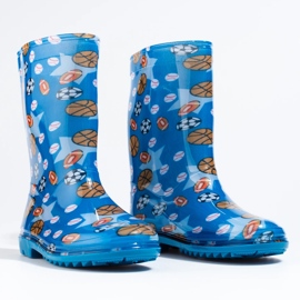 Blue Shelovet wellies for boys 2