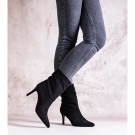 Black high heel ankle boots Bileis 2