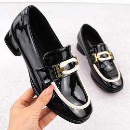 Leather ladies loafers black Artiker 55C0104 1