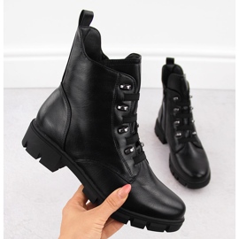 M. DASZYŃSKI Women's insulated worker boots black M.Daszyński MR23123 1