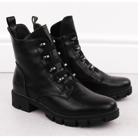 M. DASZYŃSKI Women's insulated worker boots black M.Daszyński MR23123 2