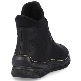 Women's insulated ankle boots black Rieker 55069-00 1 Women's insulated ankle boots black Rieker 55069-00 1