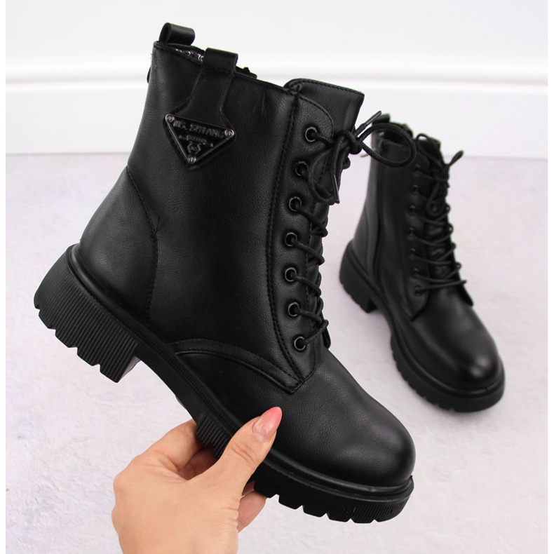 Women's black trapper boots T.Sokolski Z23-132 1