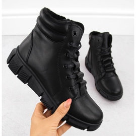 Women's leather boots on the platform black T.Sokolski Z24-335 1