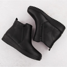 Women's comfortable ankle boots on a rise black Filo Donna Z24-37 2 Women's comfortable ankle boots on a rise black Filo Donna Z24-37 2