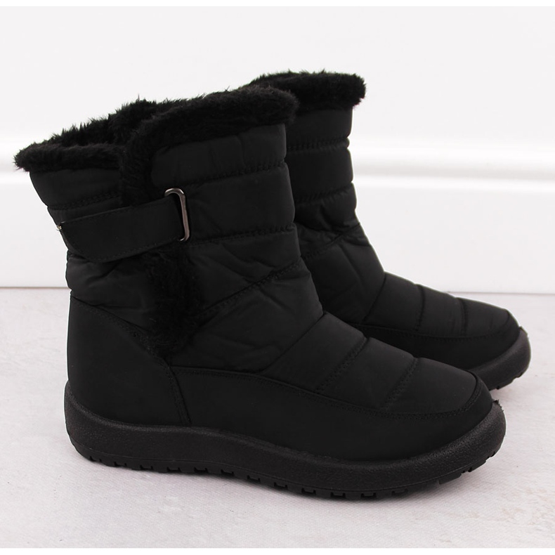 Women's snow boots with fur black Filo Donna Z24-50 2