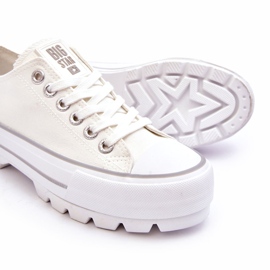 Fabric Platform Sneakers Big Star LL274150 White 1