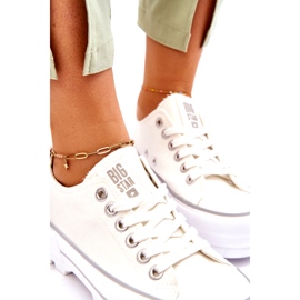 Fabric Platform Sneakers Big Star LL274150 White 2