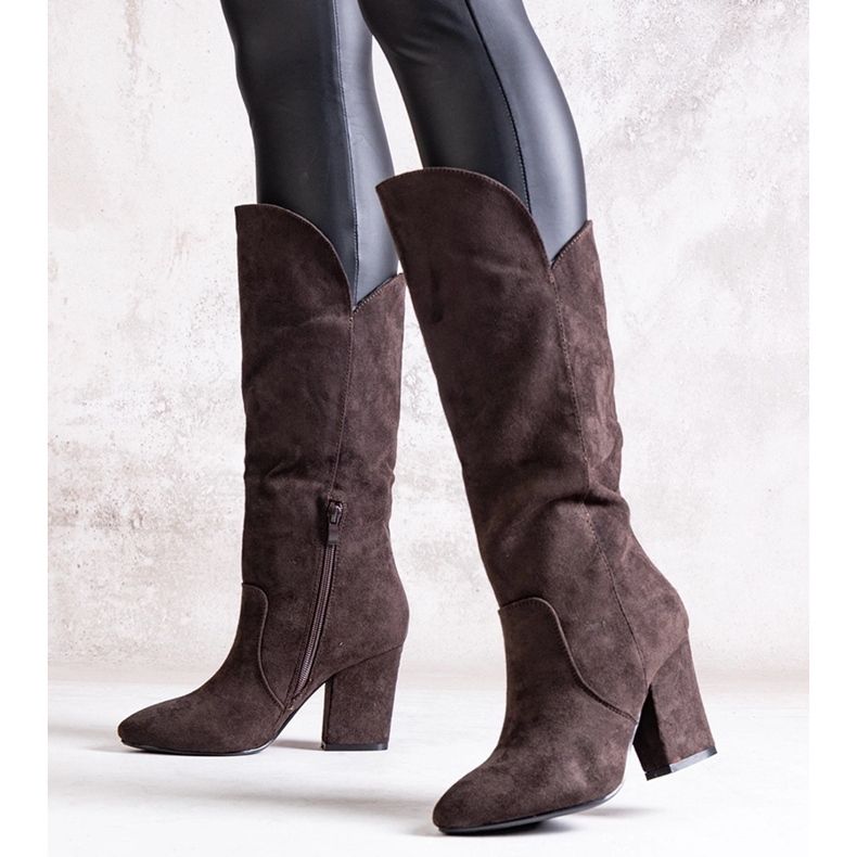 Brown Amare high heel boots 2