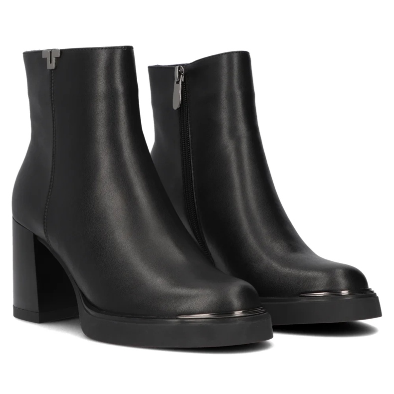 Filippo DBT6417/24 Bk black leather ankle boots 2