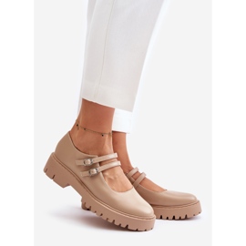 Women's Strappy Half Shoes Beige Rialuna 1