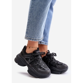 Women's Sneakers On A Massive Sole Black Amoserna 1