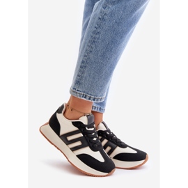 Sneakers Sports Shoes On Platform Women Black Thari 1