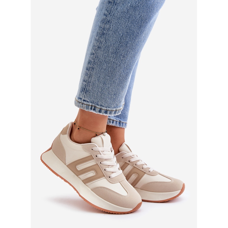 Sneakers Sports Shoes On Platform Women Beige Thari 1 Sneakers Sports Shoes On Platform Women Beige Thari 1
