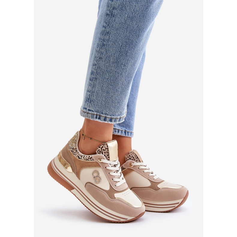 Women's Sneakers On The Platform Beige Debizia 1 Women's Sneakers On The Platform Beige Debizia 1