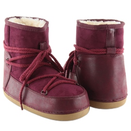 Moon claret snowboots HW9500 bordeaux red 1
