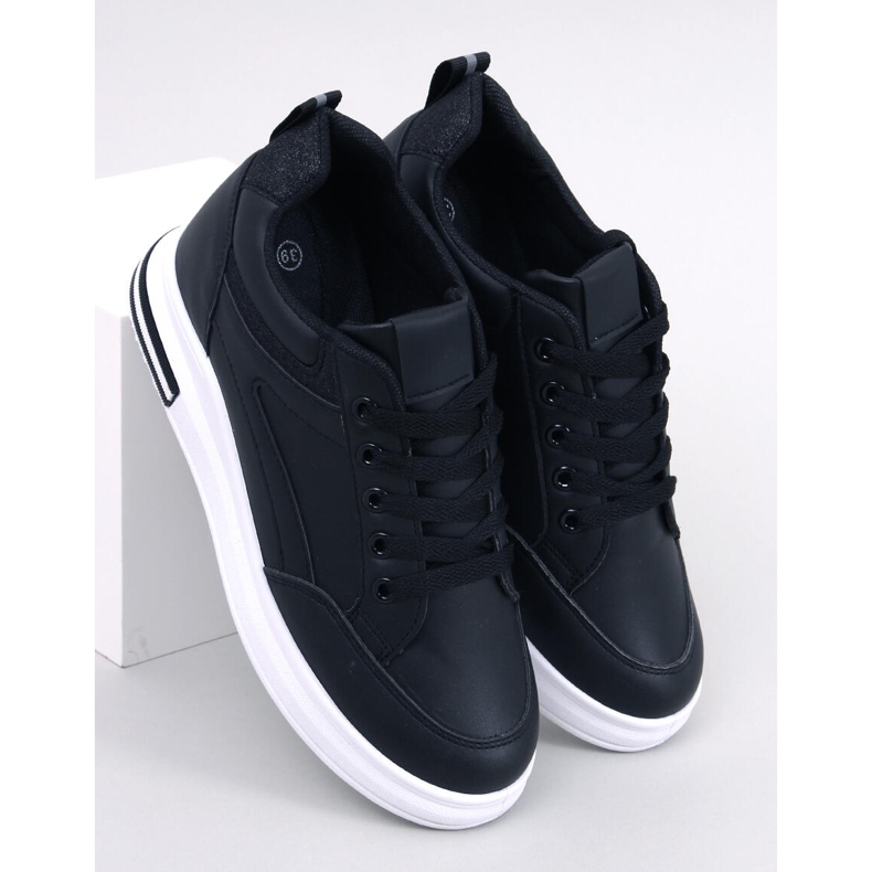 Cheeve Black wedge sneakers 1