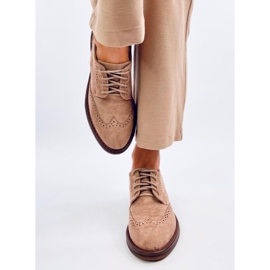 Heeled loafers Vedra Khaki beige 1
