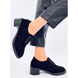 Vedra Black high-heeled loafers 2