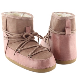 Moon pink snow boots HW9500 pink 1