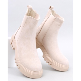 Swanson Beige High Top Chelsea Boots 1