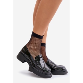 S.Barski Patent Leather Loafers Women's D&A JC42-62 Black 1 S.Barski Patent Leather Loafers Women's D&A JC42-62 Black 1