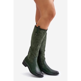 Jezzi Women's Insulated Boots Above The Knee With Zipper Green Ivasira 1 Jezzi Women's Insulated Boots Above The Knee With Zipper Green Ivasira 1