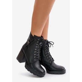 Jezzi Insulated Ankle Boots With Gold Detail Black Ivarisse 1