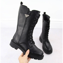 Leather women's ankle boots workers black Filippo DBT6302 1 Leather women's ankle boots workers black Filippo DBT6302 1