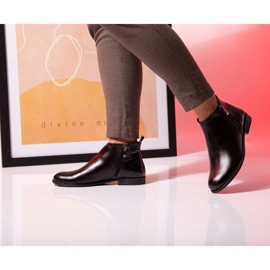 BUTDAM Flat leather autumn boots Btz Aurora black 2