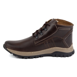 Olivier Men's leather winter boots 119GT brown 1 Olivier Men's leather winter boots 119GT brown 1