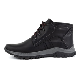 Olivier Men's leather winter boots 119GT black 1