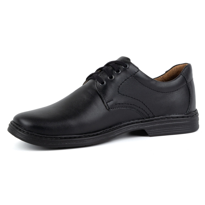 KOMODO Men's shoes made of natural leather 933K black 1