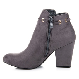 Cm Paris Boho suede booties grey 1