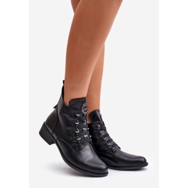 Jezzi Low Insulated Ankle Boots With Zipper And Decoration Black Nevalia 1