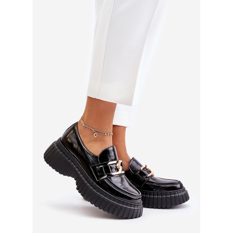 Zazoo 20176 Patent Leather Women's Moccasin Low Shoes Made of Genuine Leather Black 1 Zazoo 20176 Patent Leather Women's Moccasin Low Shoes Made of Genuine Leather Black 1