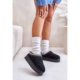 Women's Snow Boots On Platform With Embroidery Black Tirissa 2