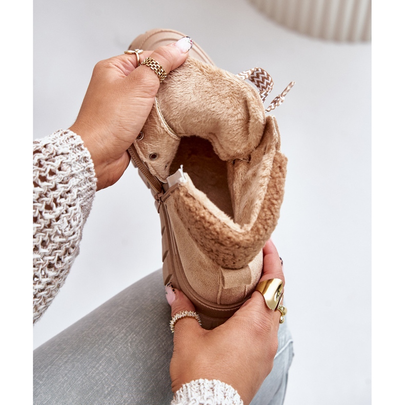 Women's Insulated Boots Trappers On The Platform Brown Alcyhen 2 Women's Insulated Boots Trappers On The Platform Brown Alcyhen 2