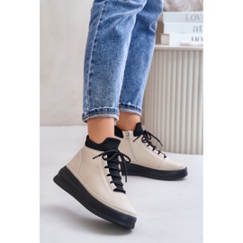 Light Leather Platform Sports Shoes Artiker 55C0554 Beige 2 Light Leather Platform Sports Shoes Artiker 55C0554 Beige 2