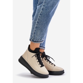 Light Leather Platform Sports Shoes Artiker 55C0554 Beige 1 Light Leather Platform Sports Shoes Artiker 55C0554 Beige 1