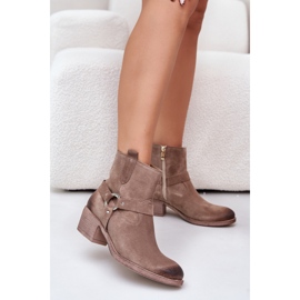 Zazoo 60477 Suede Insulated High Heel Ankle Boots Beige 2 Zazoo 60477 Suede Insulated High Heel Ankle Boots Beige 2