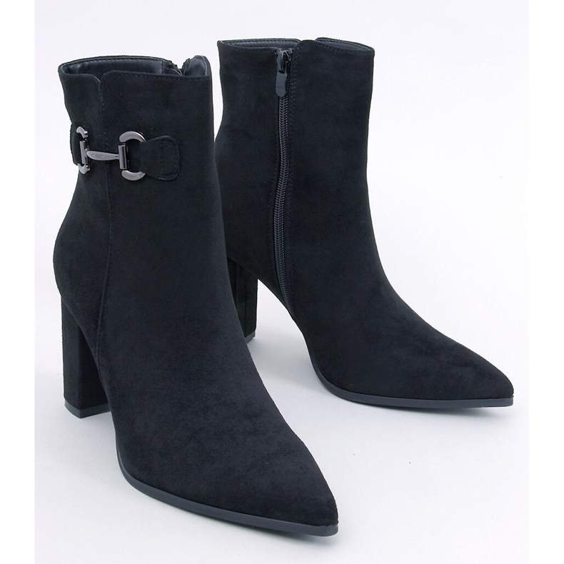 Mahoni Black suede ankle boots 1