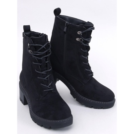 Reed Black comfortable high-heeled ankle boots 1