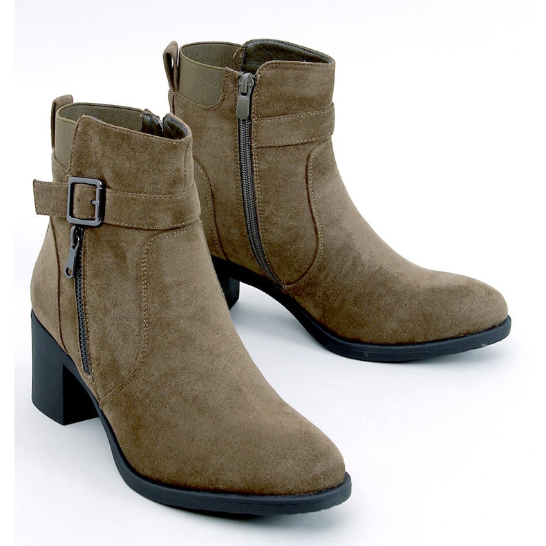 Classic high-heeled ankle boots Irving Green 1