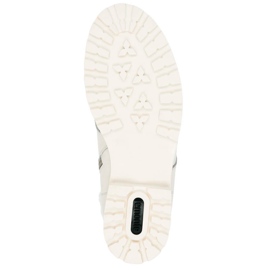 Women's leather ankle boots waterproof workers white Remonte D8481-80 1