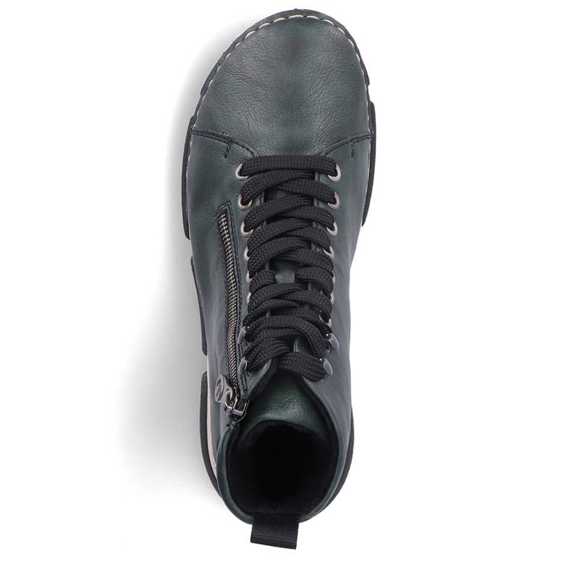 Women's comfortable ankle boots green Rieker 45920-54 1