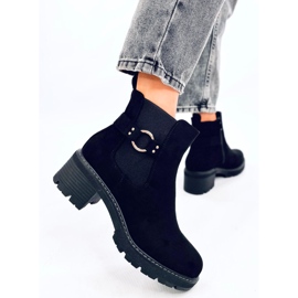 Airon Black Low Heel Chelsea Boots 2