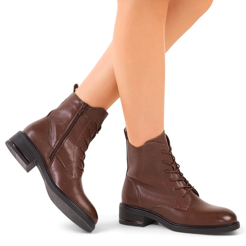 Women's brown leather ankle boots Sergio Leone 2 Women's brown leather ankle boots Sergio Leone 2