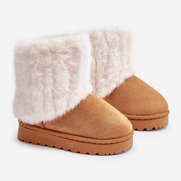 Children's Snow Boots With Fur Camel Crisie brown 1 Children's Snow Boots With Fur Camel Crisie brown 1